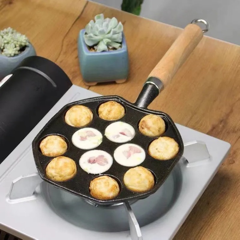 Baking Takoyaki Pan 14 Holes G - огляд і ціна Cast Iron Corn
