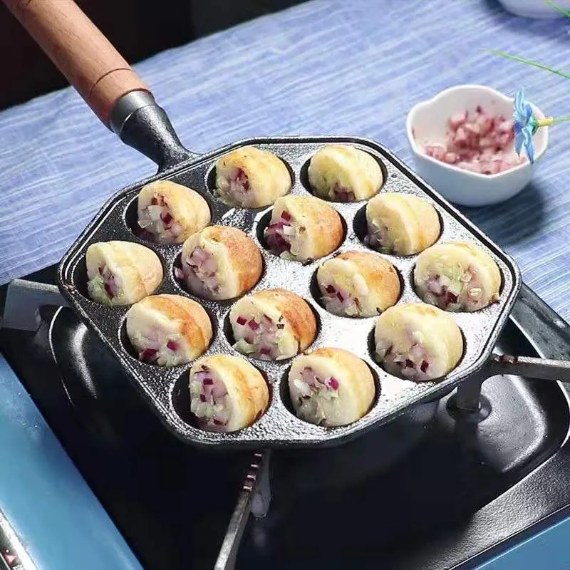 Baking Takoyaki Pan 14 Holes G - огляд і ціна Cast Iron Corn
