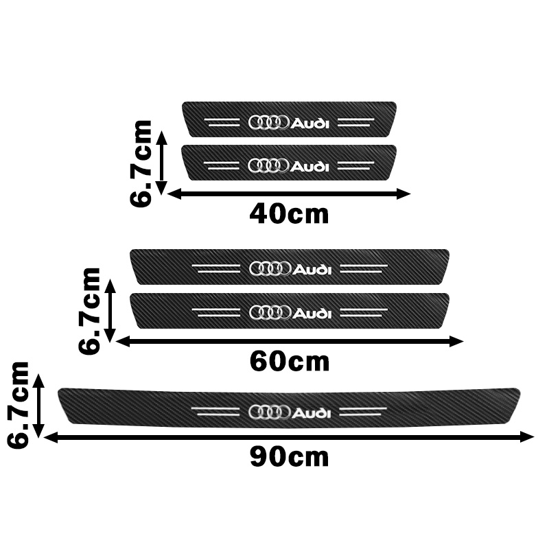 Car Door Sill Scuff Plate Deco - огляд і ціна Crepe Pan Carbon
