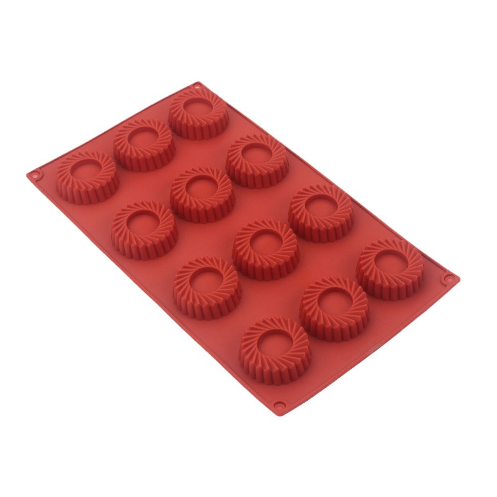 12 Holes Circular Vortex Shape - огляд і ціна Donut Mold Silicone