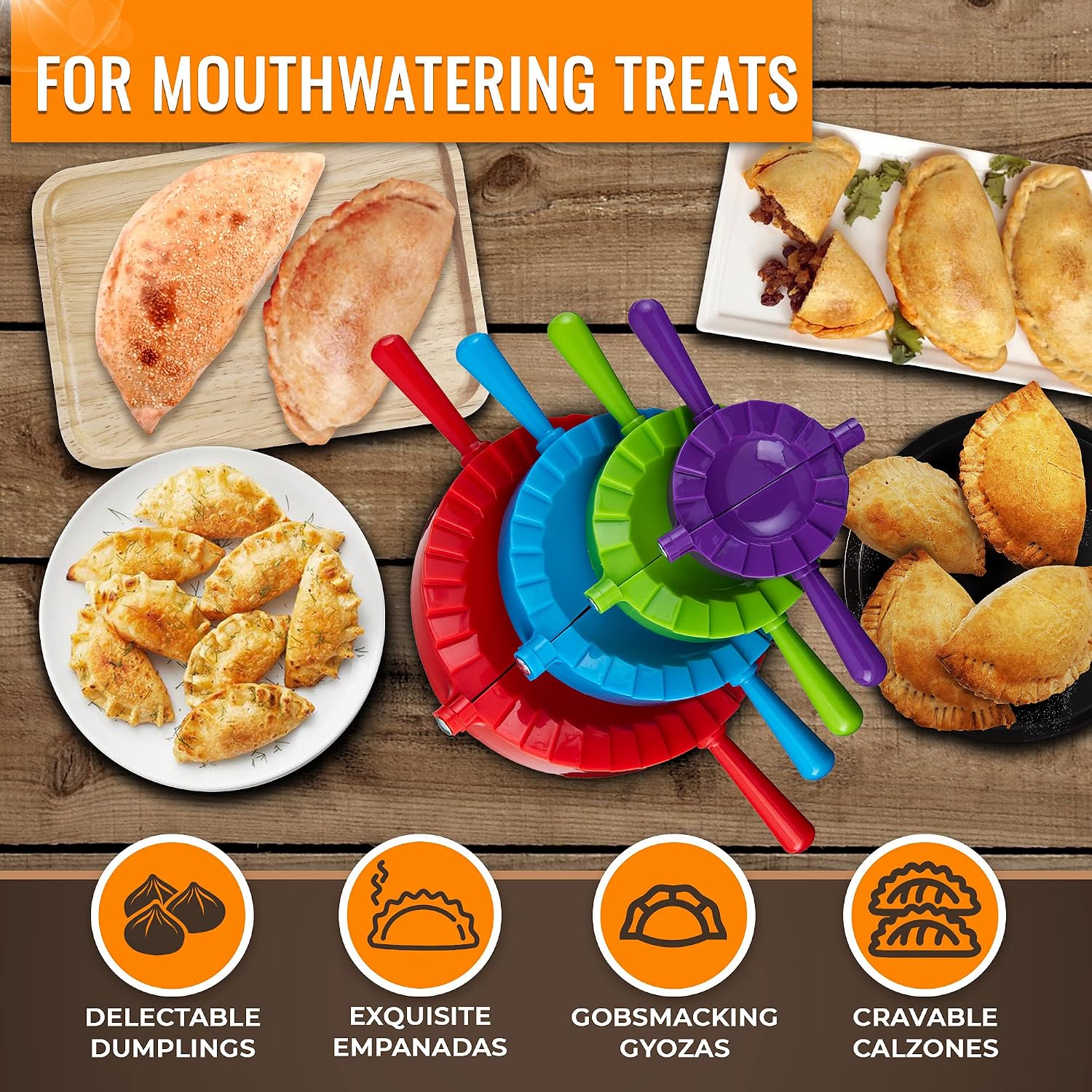 Dumpling Maker Kit, Set of 4 - - огляд і ціна Momo Mold Press