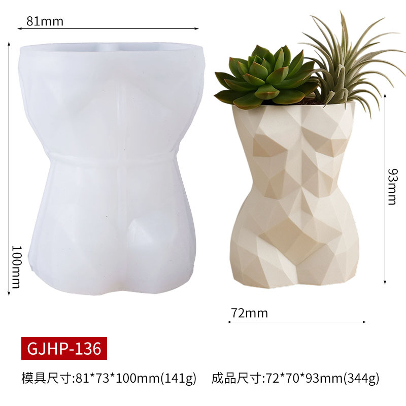 3D Geometric Female Body Flowe - огляд і ціна Potsticker Mold