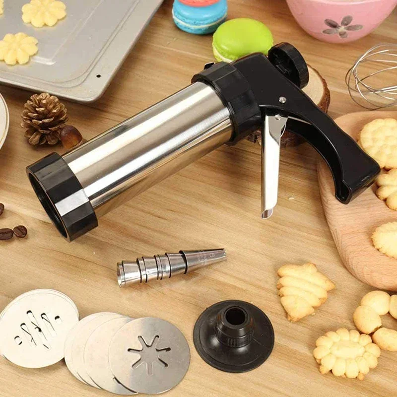Cookie Press Gun Kit Stainless - огляд і ціна Churros Maker Gun