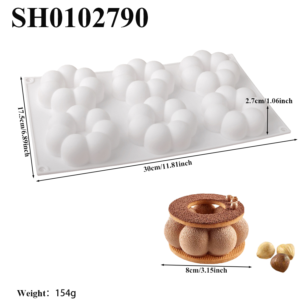 1 or 6 Cells Petal Shaped Donu - огляд і ціна Donut Mold Silicone