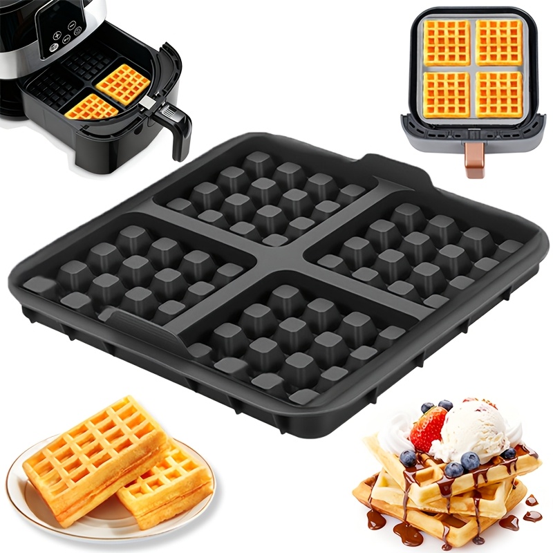Square Waffle Mold, Non-Stick  - огляд і ціна Mini Pancake Griddle