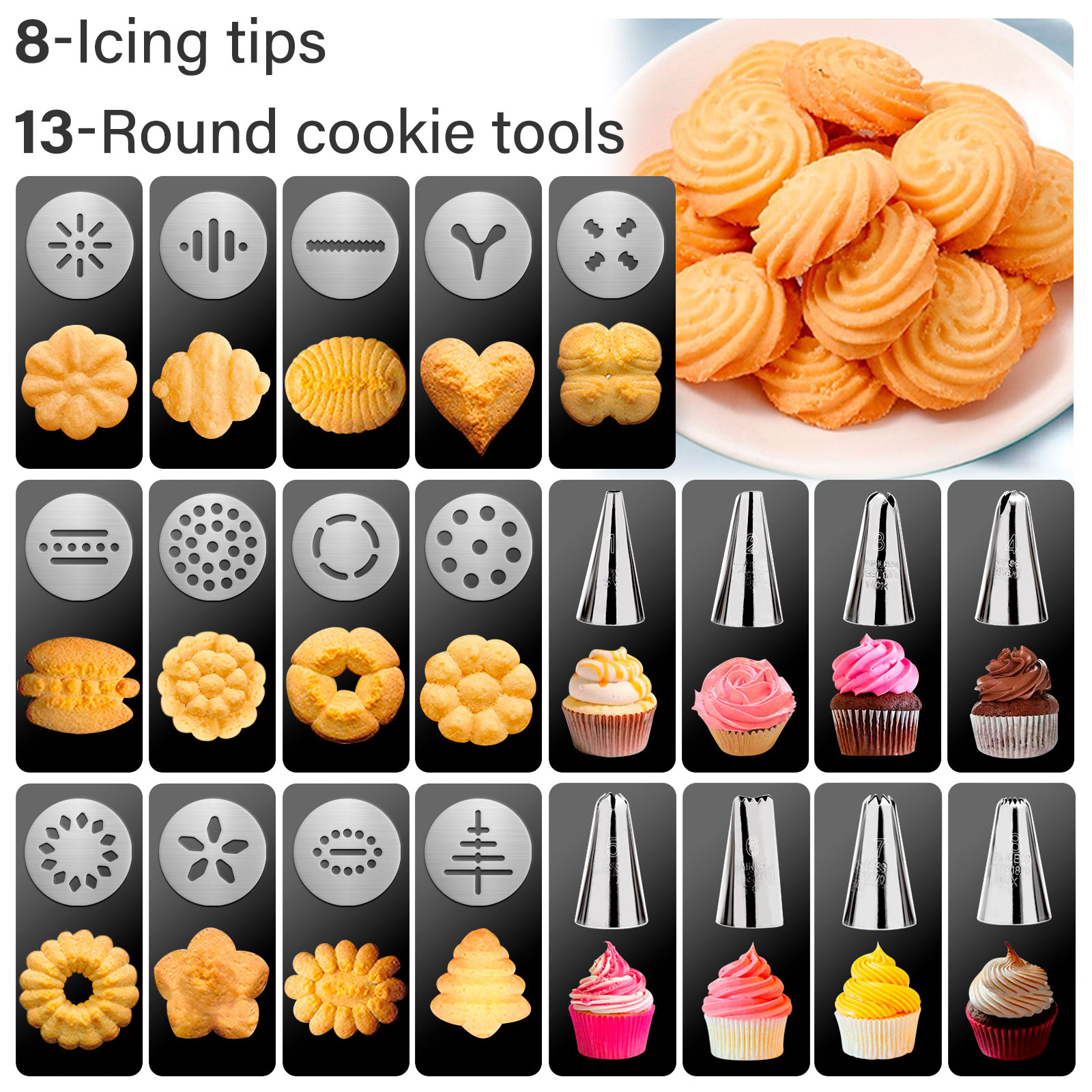 GMOX Cookie Press Gun and Tips - огляд і ціна Churros Maker Gun