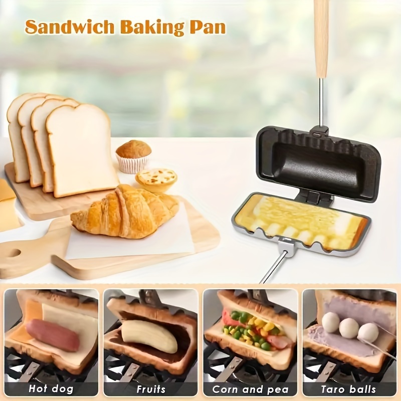 1pcs Breakfast Sandwich Maker  - огляд і ціна Hot Dog Press