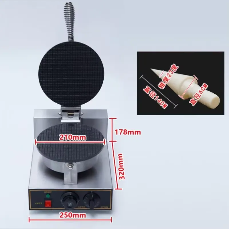 TEBAK Factory Snack Machines E - огляд і ціна Waffle Cone Maker