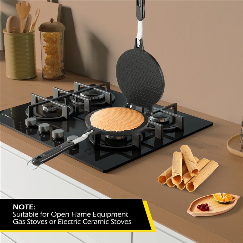 22cm Non-Stick Egg Roll Waffle - огляд і ціна Egg Waffle Pan