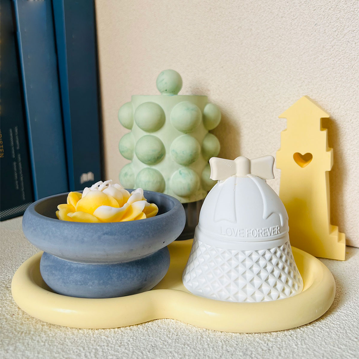Bubble Jar Candle Vessel Concr - огляд і ціна Donut Mold Silicone