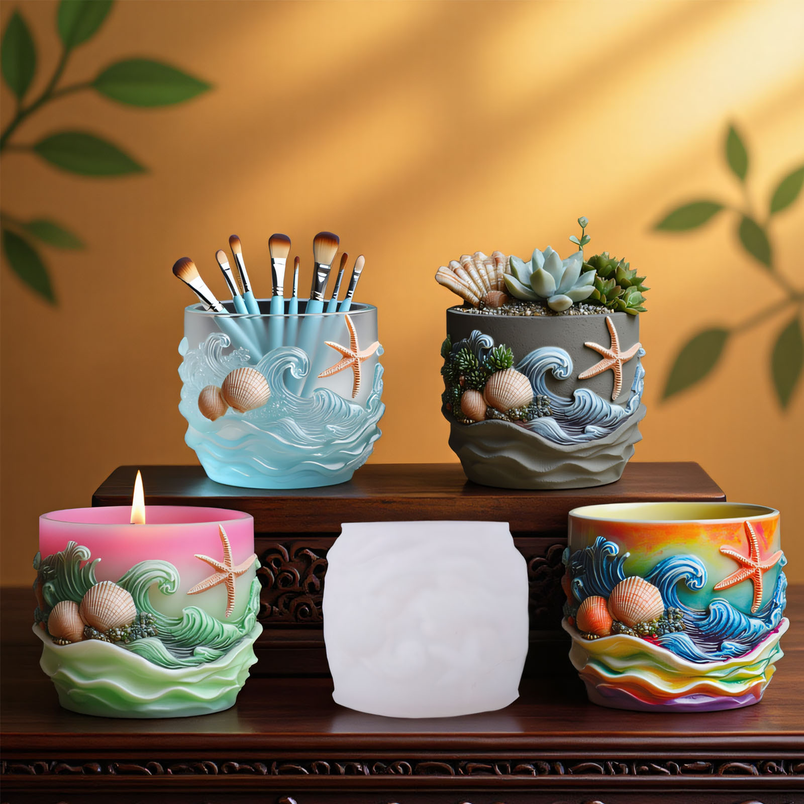 Marine Life Relief Succulent P - огляд і ціна Potsticker Mold