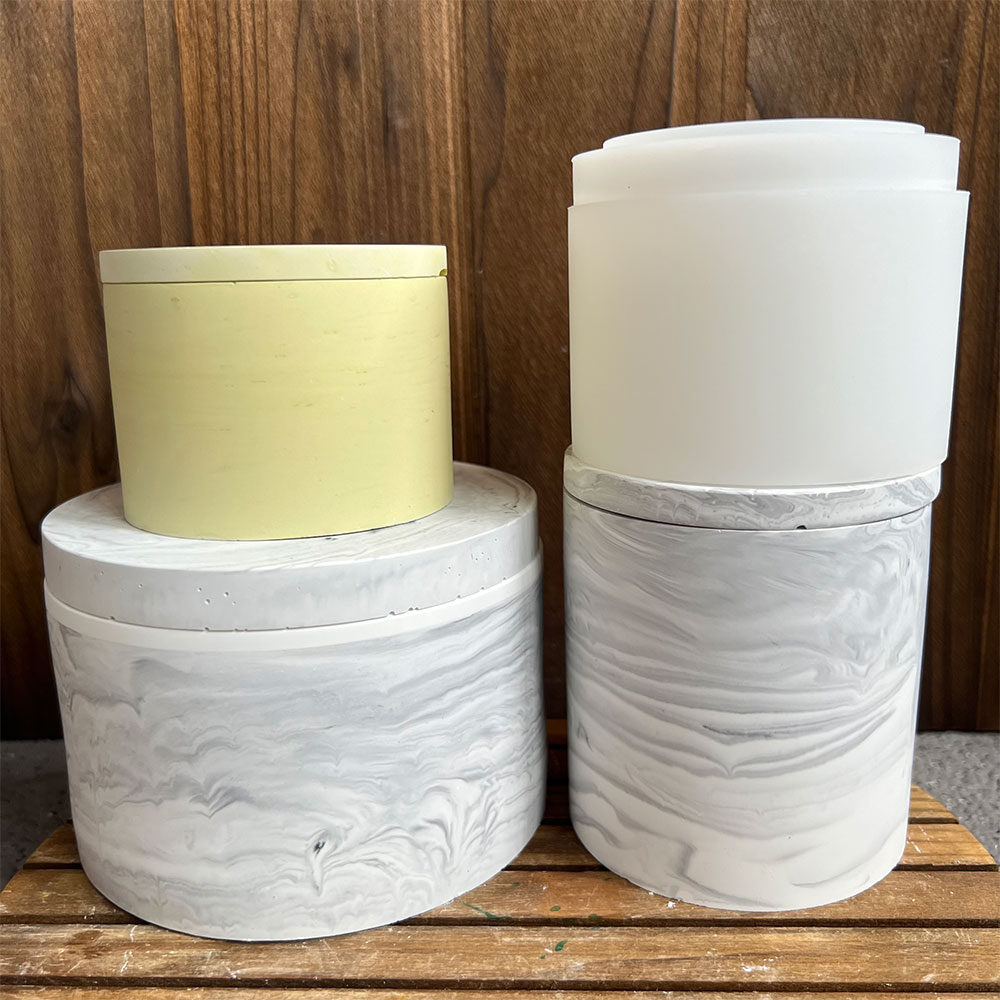 Round Cement Candle Canister S - огляд і ціна Potsticker Mold