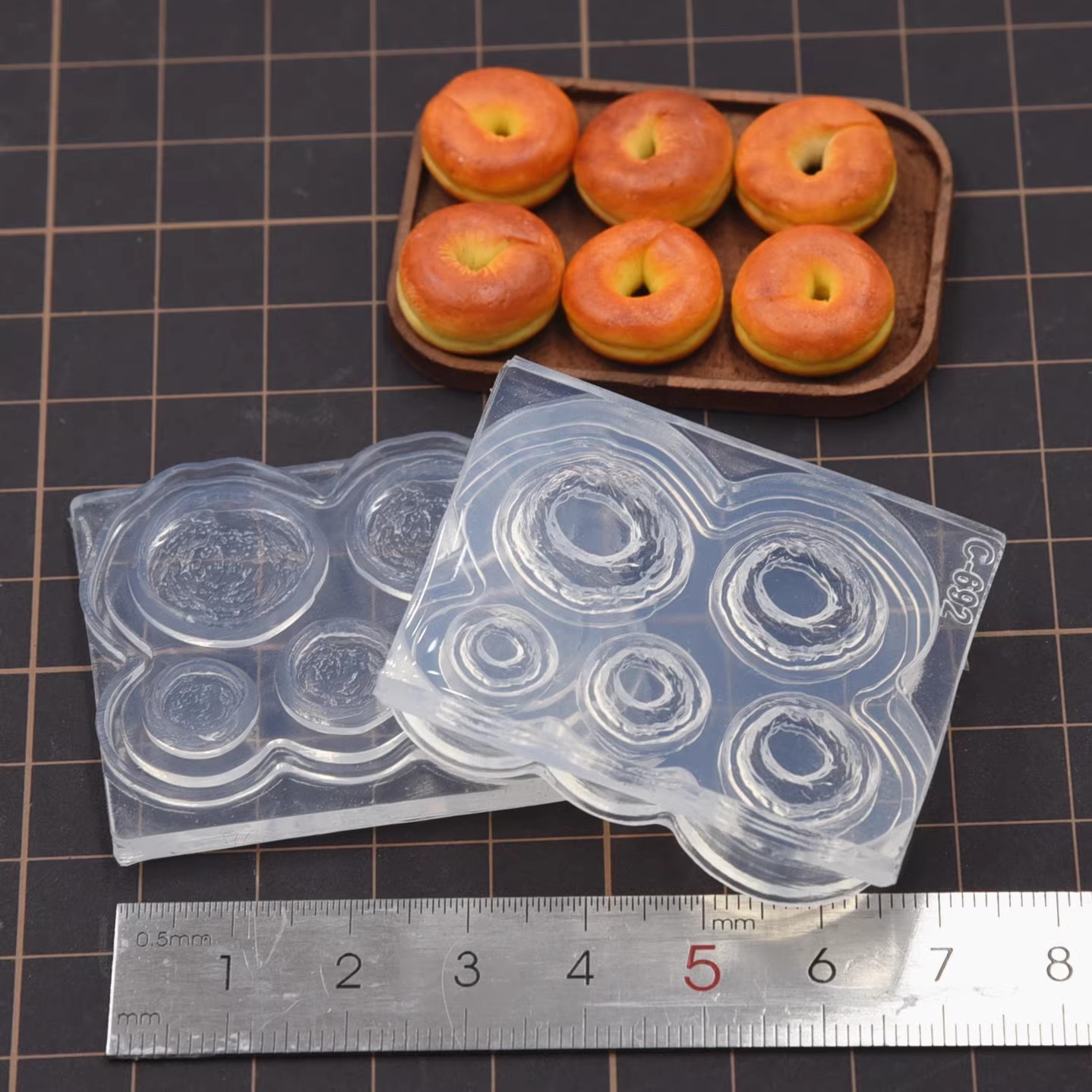 Polymer Clay Mini 3D Bagel Bre - огляд і ціна Donut Mold Silicone